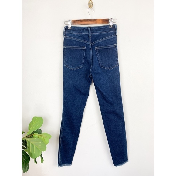 Free People We the Free Dark Wash Denim High Waisted Jeans Sz 24 - Picture 2 of 9